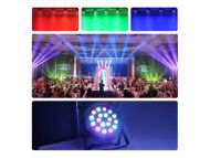 Led disco DJ světlo FLAT PAR LIGHT 18 RGB LED diod