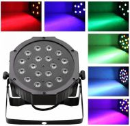 Led disco DJ světlo FLAT PAR LIGHT 18 RGB LED diod